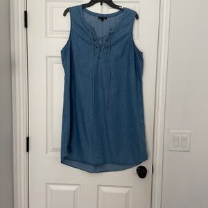 As U Wish Blue Sleeveless Dress